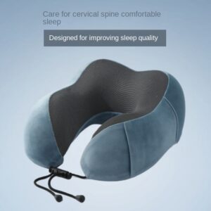 1pc Ultra-Comfort Travel Pillow - Cartoon, Ergonomic U-Shape Neck Support, Ideal for Airplane Naps & Office Trips - Slow Rebound Headrest Pillow