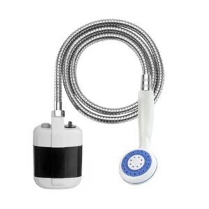 Compact USB Rechargeable Outdoor Shower Pump with a Flow Rate of 4-5L/Min, Featuring a 1.5M Hose And a 2200Mah Battery, Made of ABS, Ideal for Camping And Washing Pets