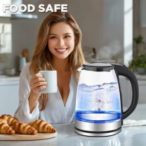 Electric Glass Kettle Cordless 2L