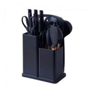19pcs Non-Stick Silicone Cookware Utensil Set with Wooden Handle - Heat-Resistant Kitchen Tools Suitable for Boiling, Frying,, Grilling, Steaming - for Pots, Pans, Ovens & Induction Stoves ( Silicone Spatula)