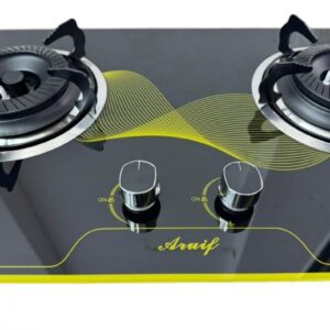RH-2008# 2 Burner Tempered Glass Gas Stove