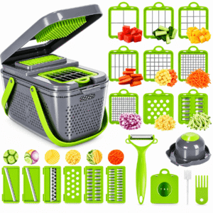 22-In-1 Multi-Functional Vegetable Cutter for Home Use, Potato Grater, Dicer, Kitchen Tool, Shredder, Slicer for Home And Kitchen Supplies... Fruit And Vegetable Grater, Slicer
