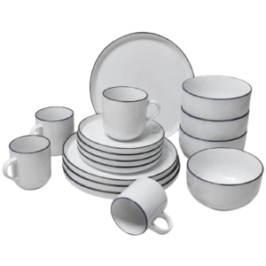 16 pieces dinner set white