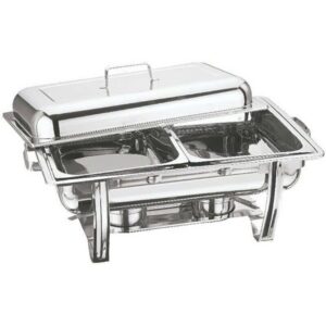 Aspect Stainless Steel Chafing Dish Set Buffet (8.5L) - Catering Warmer- Warming Heat Container - Buffets, Banquets, Home Parties. (Rectangular Chafing Dish), Only for Cooking