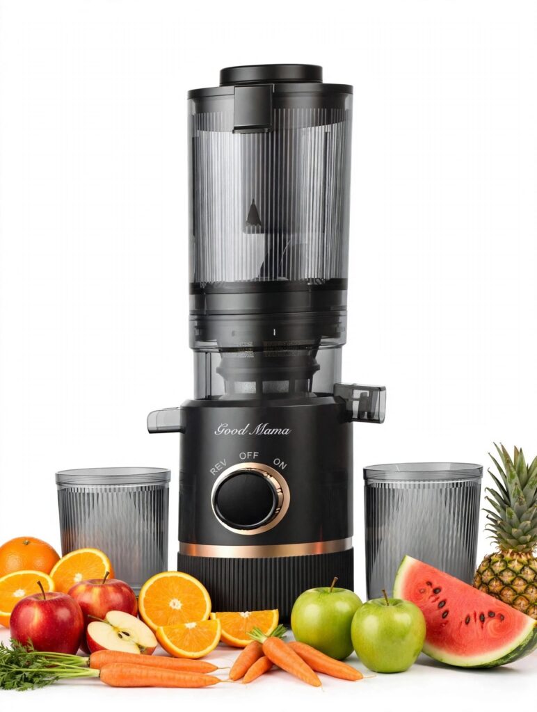 Good Mama Slow Juicer 200W - GES-J4 - Slow Juicing & Juice Separation - Preserving Nutrients - Low Noise